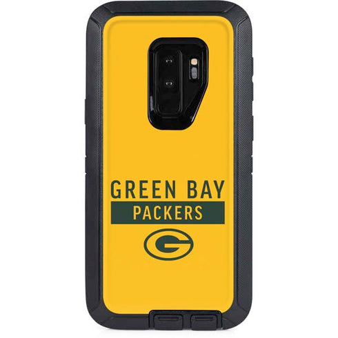 NFL Green Bay Packers Yellow Performance Series Otterbox Defender Galaxy Skin